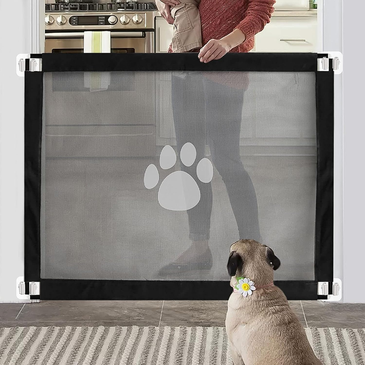 NAMSAN barierka bramka zabezpieczająca dla psa 80 x 100 cm – zdjęcie produktu 4