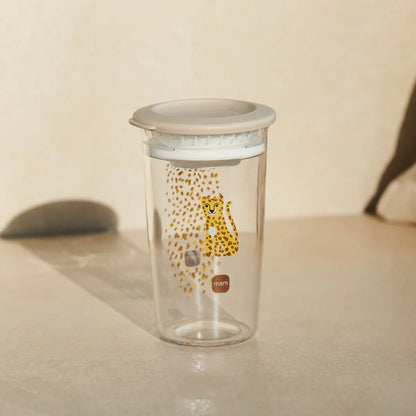 MAM Easy to Drink Cup tasse anti-fuite avec embout 360° 290 ml 8 m+ LÉOPARD