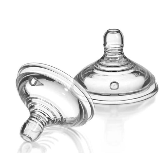 TOMMEE TIPPEE smoczki 6m+ x2 szybki przepływ, silikonowe smoczki do butelek BPA/BPS free