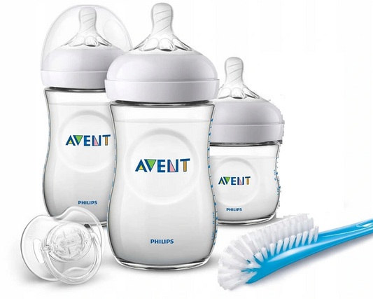 PHILIPS AVENT set 4 biberon, succhietto, spazzola