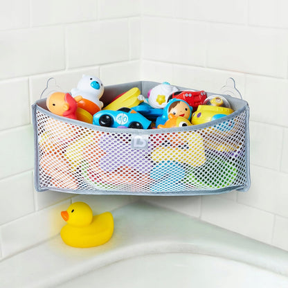 MUNCHKIN High'n dry organizer siatka do kąpieli na zabawki w narożniku wanny z przyssawkami