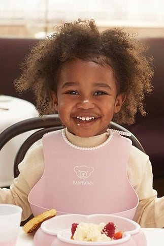 BABYBJORN bavoir en silicone avec poche x2
