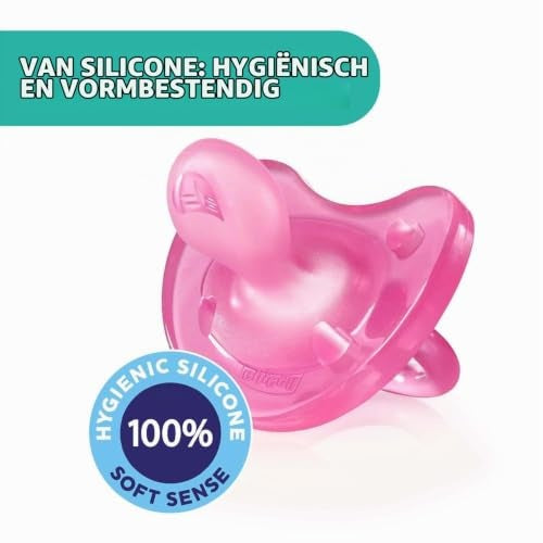 Chicco Physioforma Soft tétine en silicone rose 0-6m