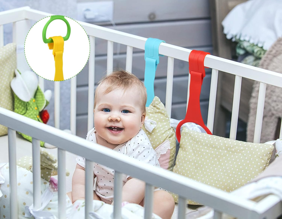 JOY PLUS poignées en silicone pour lit bébé facilitant le lever de l’enfant, lot de 4
