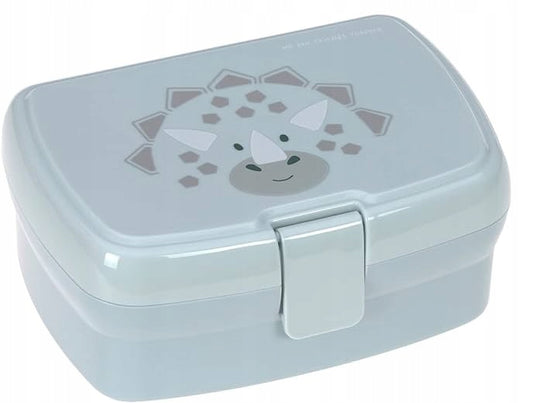 LASSIG śniadaniówka z dinozaurem, lunchbox dla dzieci z dinozaurem, pojemnik na kanapki i przekąski