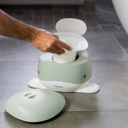 KINDSGUT pot avec insert amovible et couvercle BALEINE