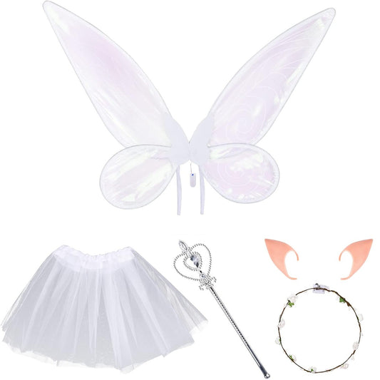 FORMIZON ailes de fée avec LED + baguette couronne oreilles 46 x 65 cm