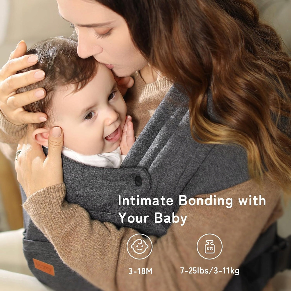 BESREY porte-bébé ergonomique 3 - 11kg