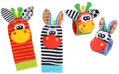 RXYYOS bracelets de poignet et chaussettes avec hochets x 4