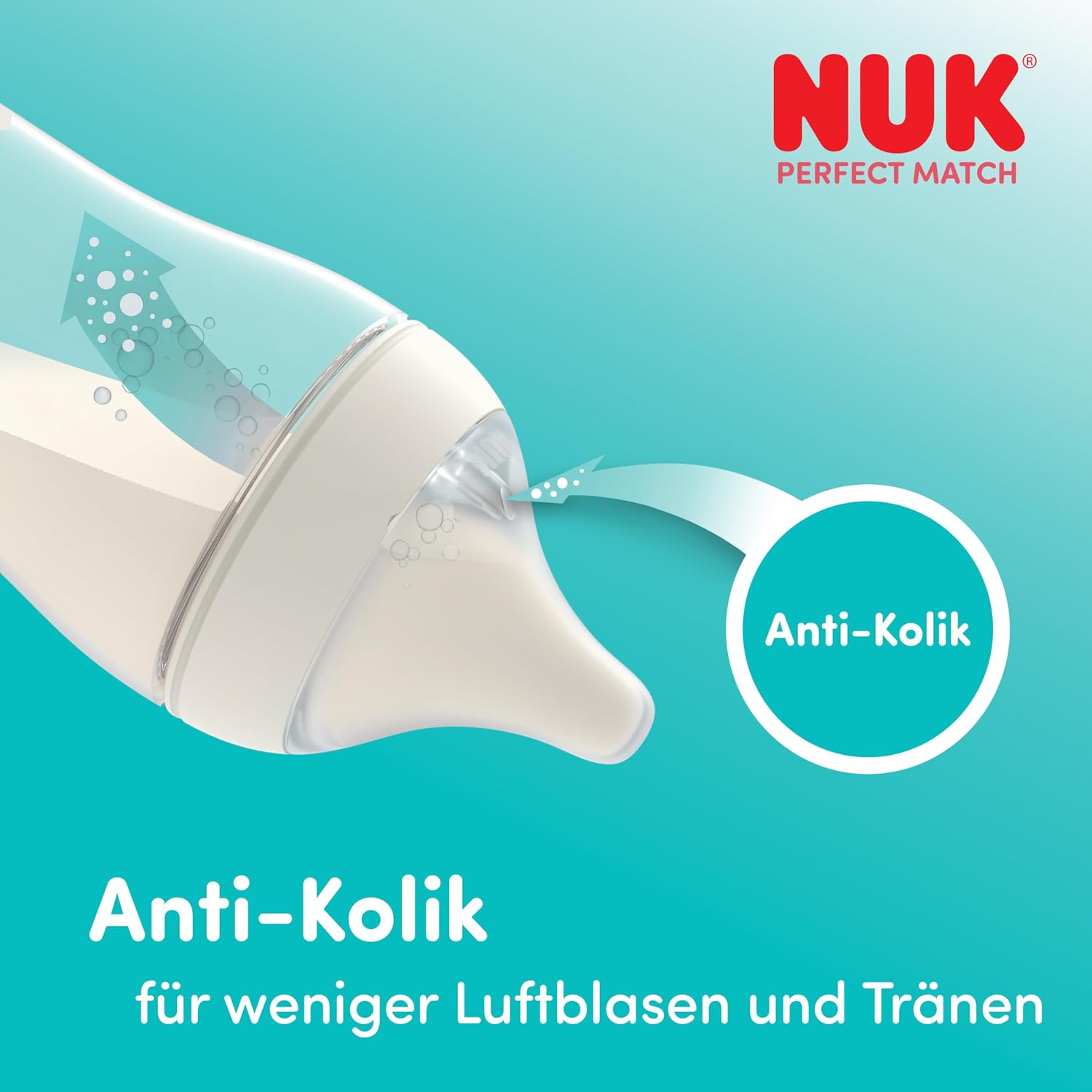 NUK Perfect Match Anti-Kolik-Flasche 150 ml 0+ – Produktbild 5