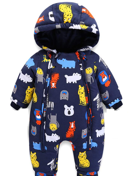 JIAMY combinaison d'hiver avec capuche 9-12 mois