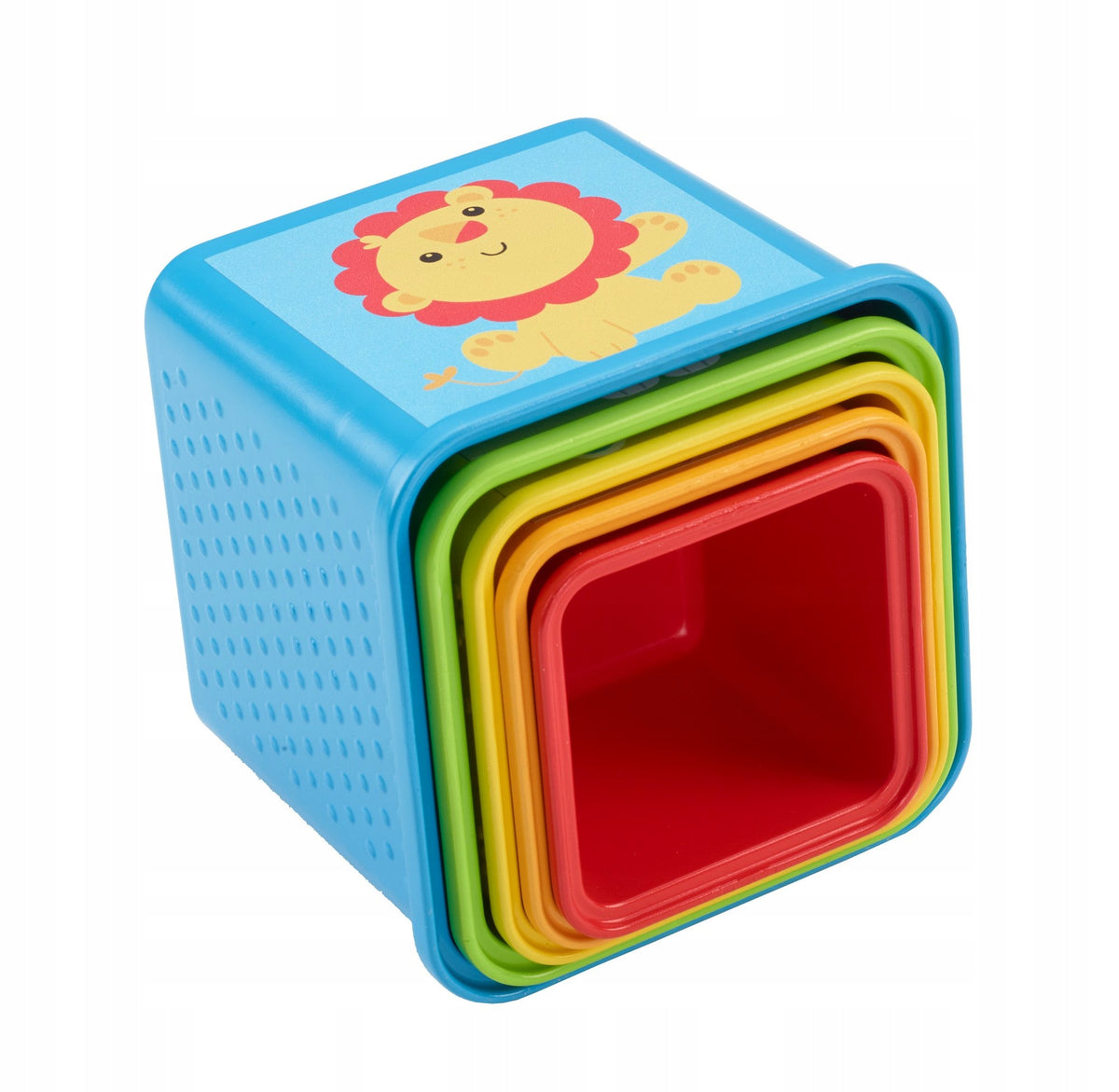 FISHER-PRICE piramidka do układania ze zwierzątkami 5el. 6m+