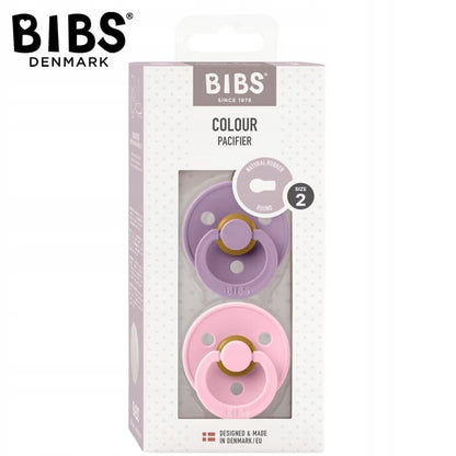 BIBS COLOUR sucettes apaisantes 2pack caoutchouc 6mois+