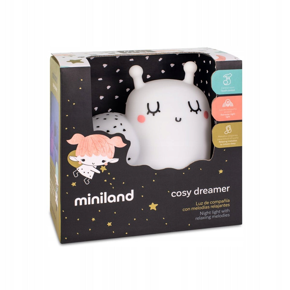 MINILAND Cosy Dreamer veilleuse en silicone ESCARGOT 12,3 x 12,3 cm