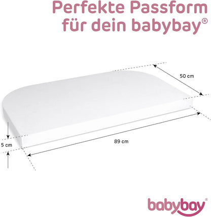 BABYBAY prześcieradło z gumką jersey DELUXE 89x50 cm