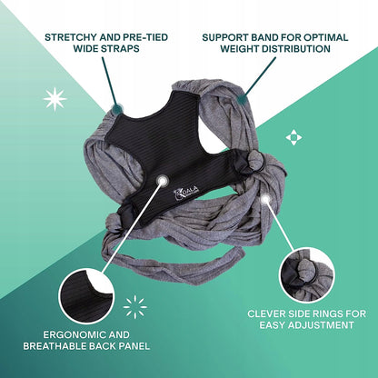 KOALA BABYCARE chusta do noszenia dziecka 2w1