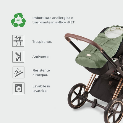 MOOVO NUVITA chancelière universelle pour poussettes 0-6 mois 80cm