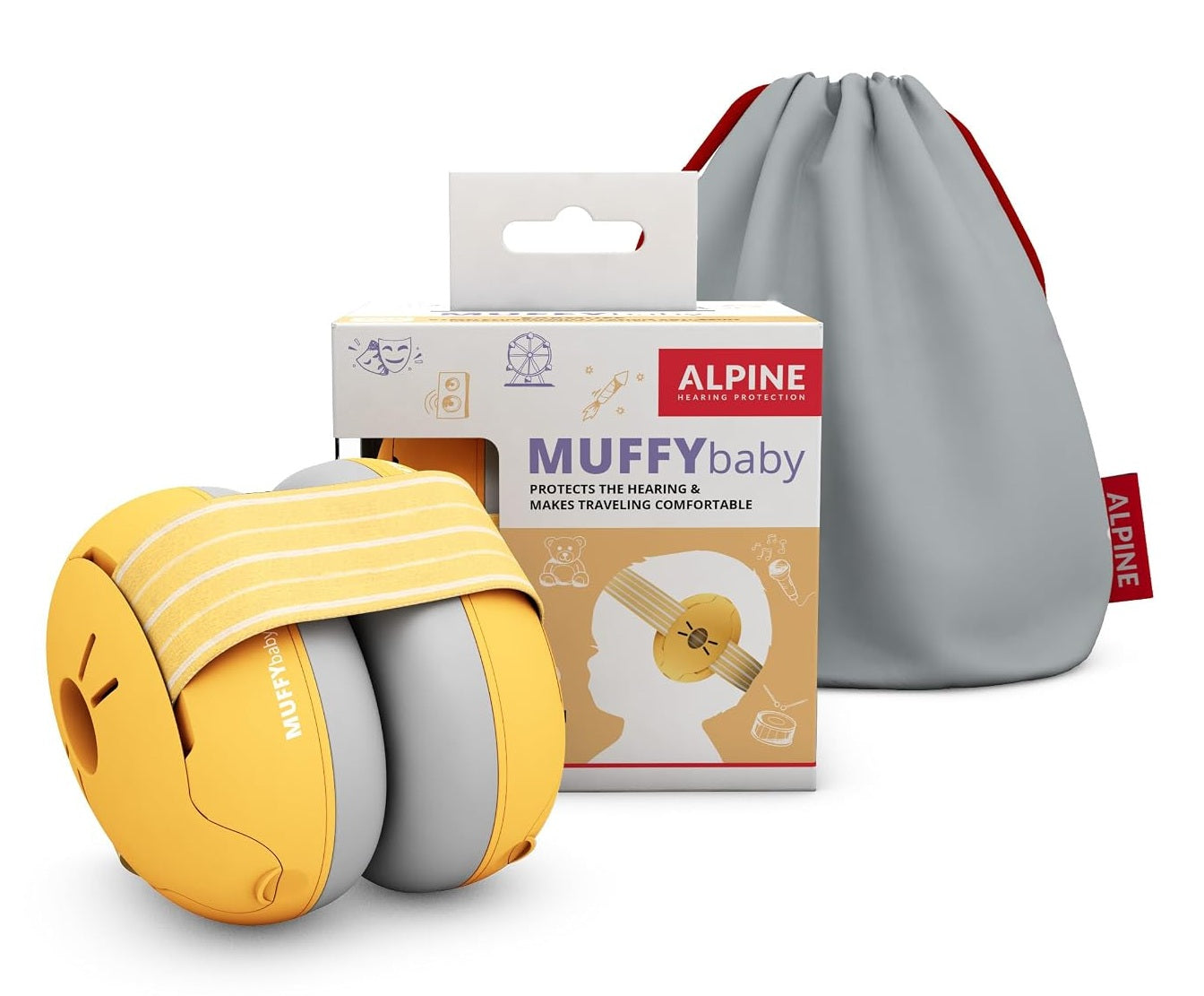 ALPINE Muffy Baby Gehörschutz für Kinder 0–36 Monate 23 dB