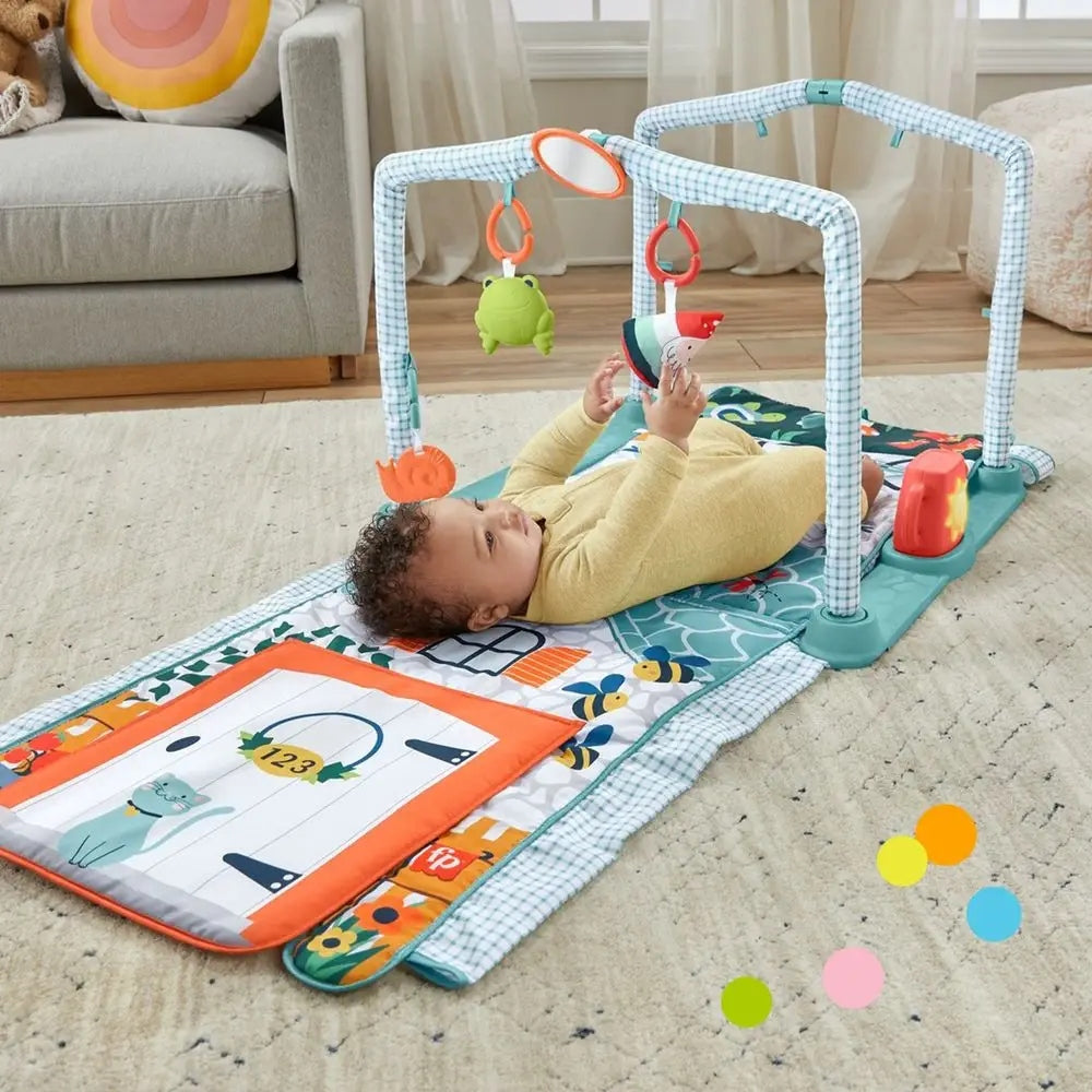FISHER-PRICE tapis d’éveil 3-en-1 éducatif Maison de l’Explorateur