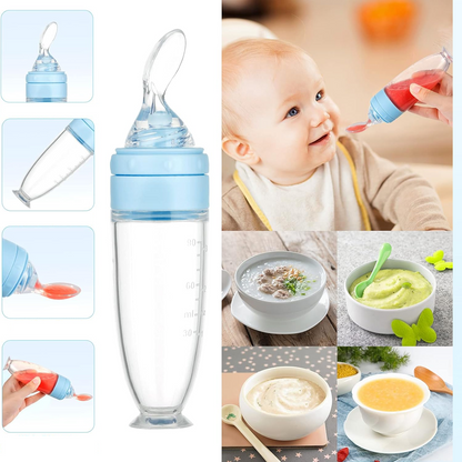 LEADSTAR anneau de dentition distributeur de fruits 2 pièces 6 embouts + cuillère 90 ml