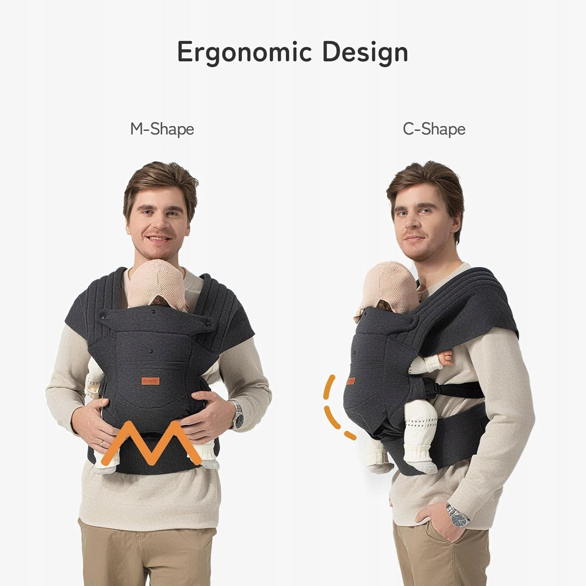BESREY porte-bébé ergonomique 3 - 11kg