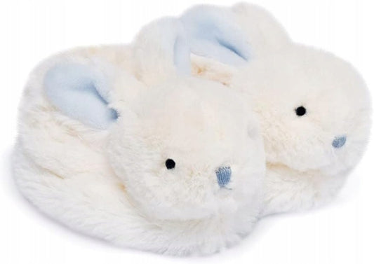 DOUDOU et COMPAGNIE chaussons doux pour bébé avec hochets LAPINS