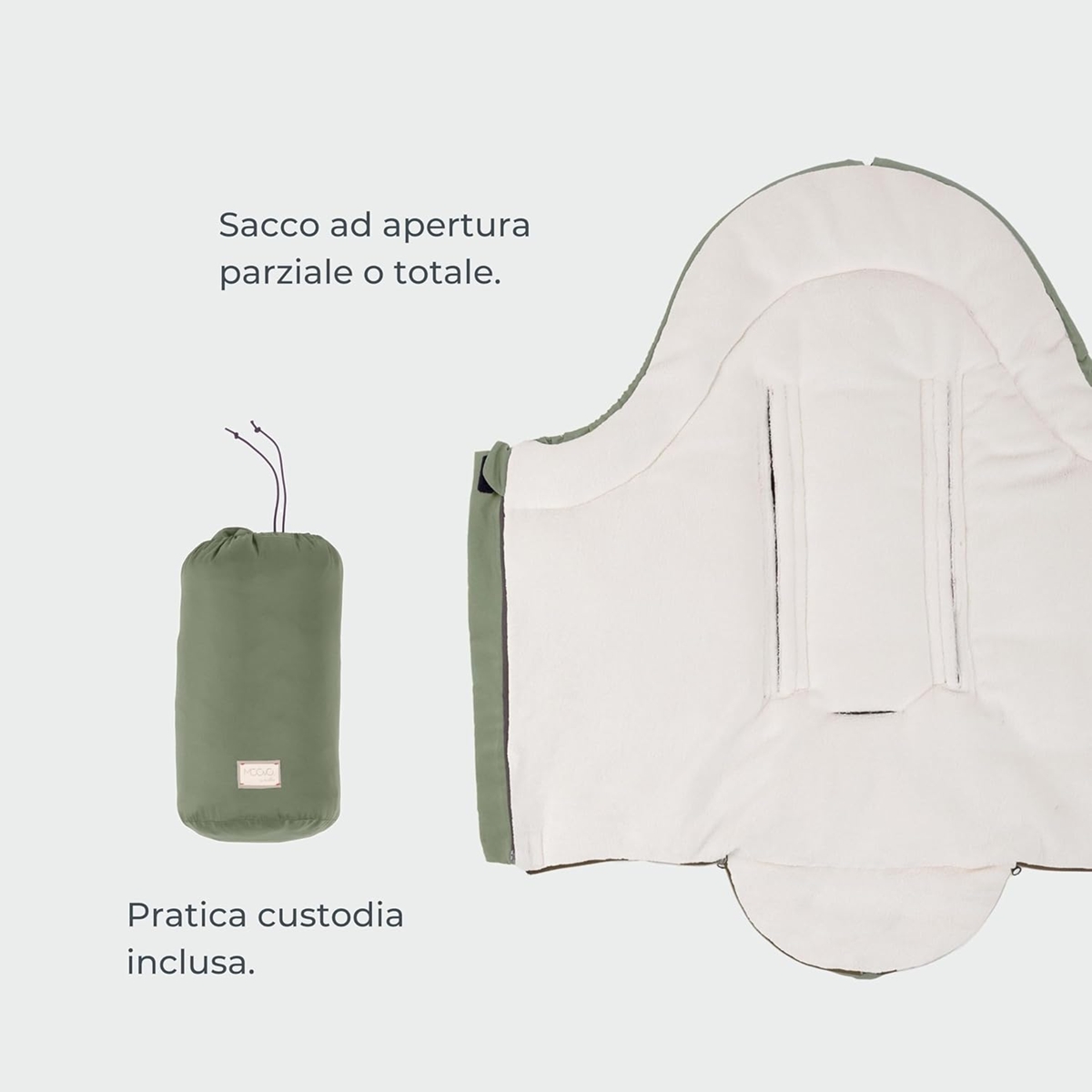 MOOVO NUVITA chancelière universelle pour poussettes 0-6 mois 80cm