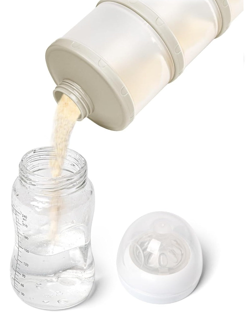 TERMICHY formula milk and snack containers, 2 pieces, 6 x 60 g