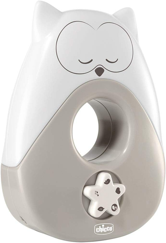 CHICCO Sweet Lights veilleuse avec mélodies et sons HIBOU 13,5 x 18 cm