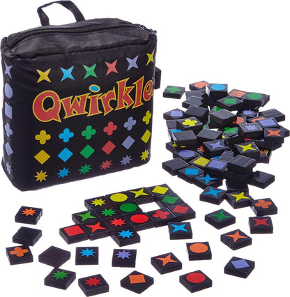 999 GAMES Qwirkle gra 108 drewnianych płytek + etui "N