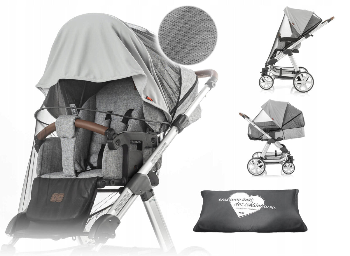 REER ShineSafe mosquito net, 3-in-1 sun canopy