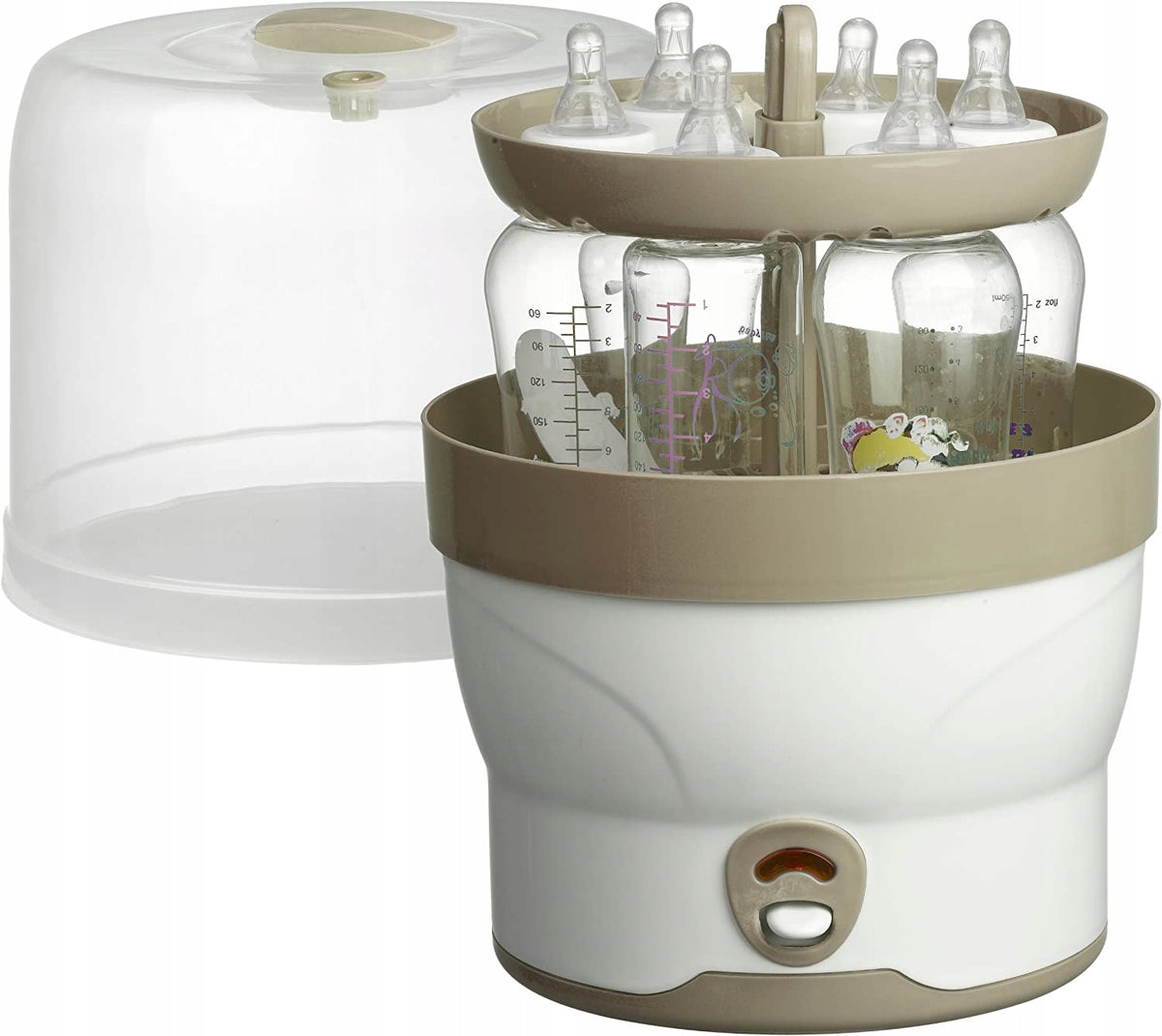 BABYRUF BS29 stérilisateur vapeur électrique 6 bouteilles en 11min + pince