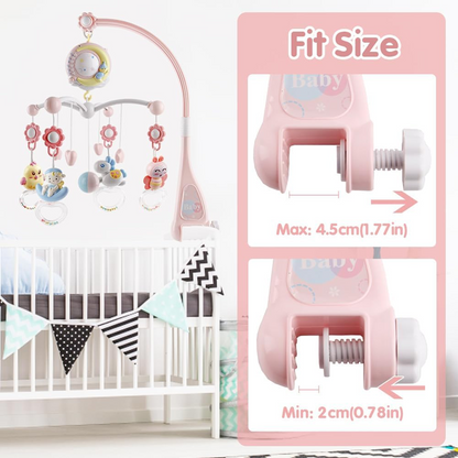 MINI TUDOU mobile avec projecteur et 150 berceuses + télécommande LANGUE ANGLAISE