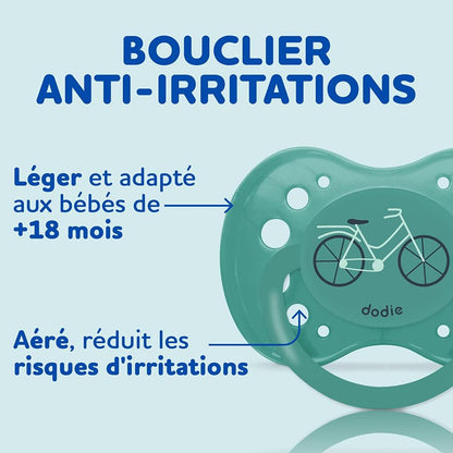 DODIE anatomical pacifier 18m+ Bébé Ours x3