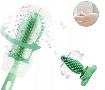 VICLOON 3-en-1 brosses en silicone pour le nettoyage des biberons, tétines et pailles 28cm