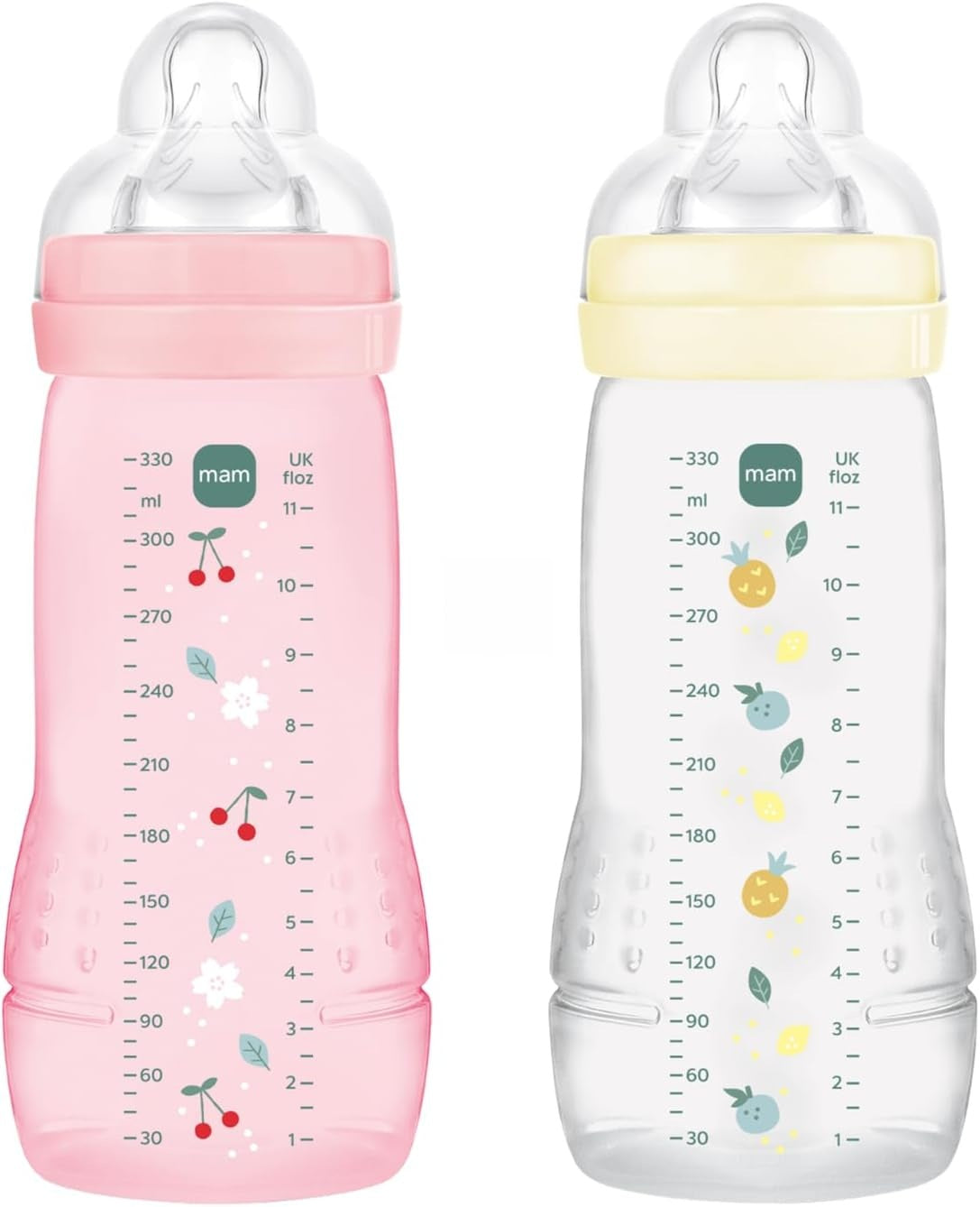 MAM Easy Active súprava fliaš 2x 330 ml 6 m+ cumlík 4 veľmi rýchly prietok