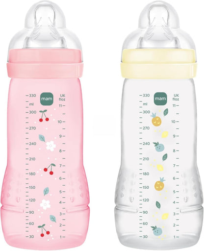 MAM Easy Active súprava fliaš 2x 330 ml 6 m+ cumlík 4 veľmi rýchly prietok