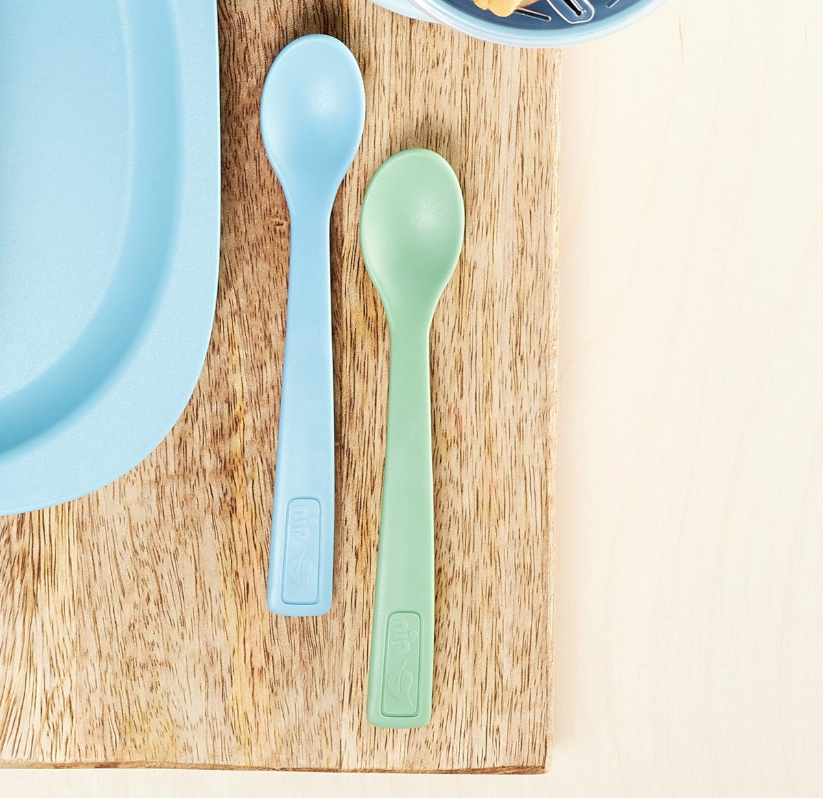 NIP Eat Green lot de 3 cuillères 14 cm 4 m+