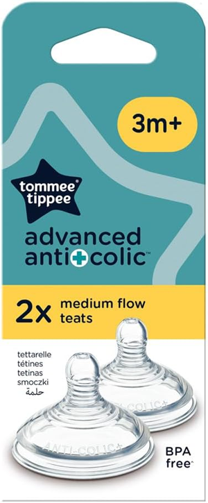 TOMMEE TIPPEE tétines ADVANCED ANTI-COLIC 3m+ x2