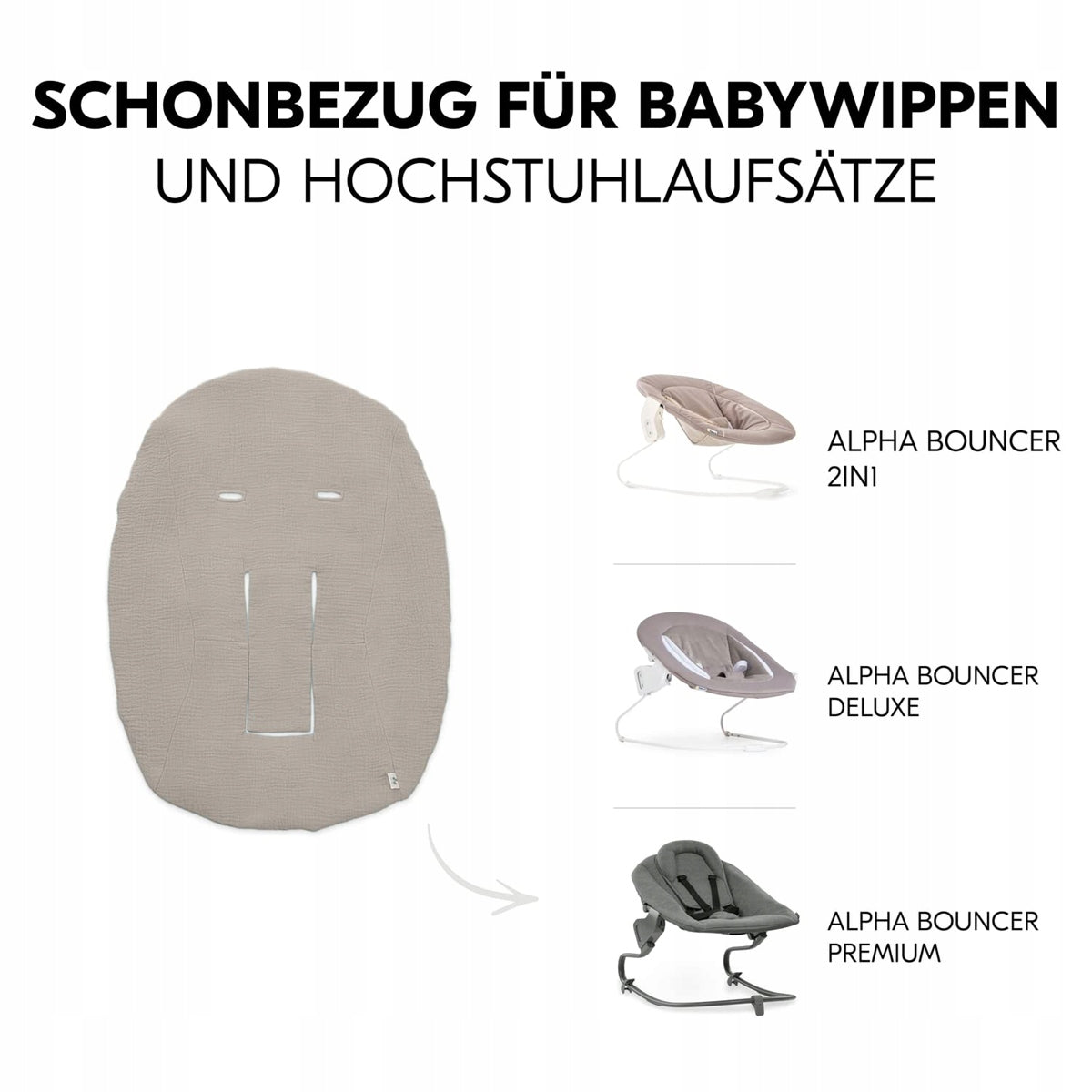HAUCK κάλυμμα για ριλάξ Alpha Bouncer Premium / Deluxe / 2-in-1 – φωτογραφία προϊόντος 3