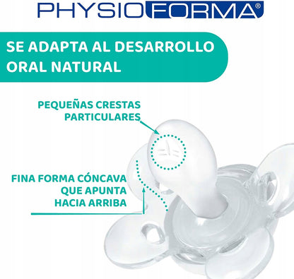 CHICCO PhysioForma COMFORT smoczek x2 0-6msc LATEX – zdjęcie produktu 3