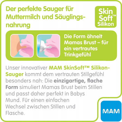 MAM silicone dummies for bottles