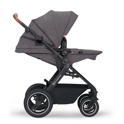 KINDERKRAFT B-TOUR 3w1 wózek wielofunkcyjny do 22kg + fotelik MINK PRO – LIGHT GREY – zdjęcie 11