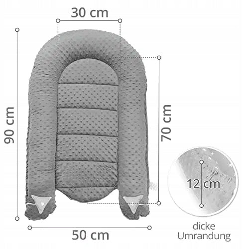 TOTSY BABY rede til baby 90 x 50 minky