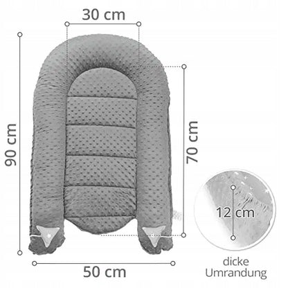 TOTSY BABY rede til baby 90 x 50 minky