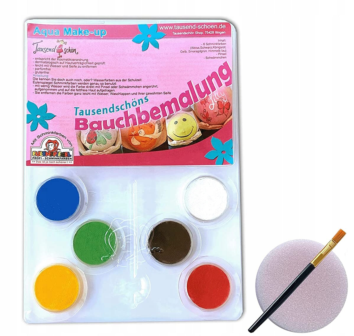 TAUSEND SCHON farbki do malowania brzucha x6
