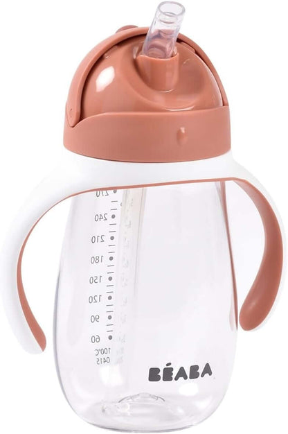 BEABA Straw Cup tritan sippy cup with straw 300 ml 8 m+