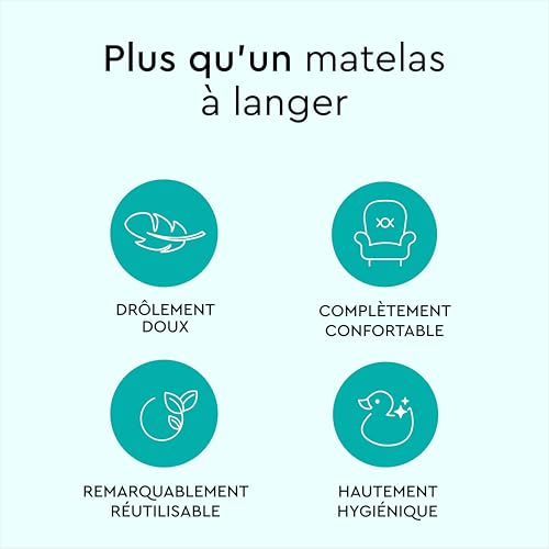 Plus qu'un matelas à langer, Lillydoo podkłady do przewijania 60x60 cm x10 hipoalergiczne, doux et hygiénique.