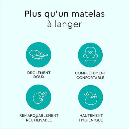 Plus qu'un matelas à langer, Lillydoo podkłady do przewijania 60x60 cm x10 hipoalergiczne, doux et hygiénique.
