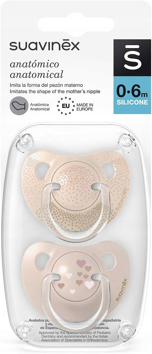 SUAVINEX smoczek anatomiczny x2 silikon 0-6 msc